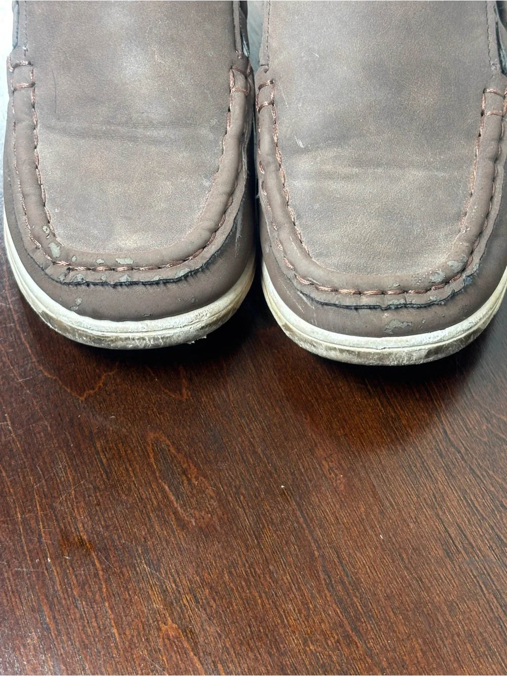 Youth Brown Slip-On Casual Loafers